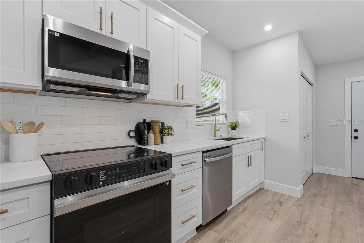 Living Room and Laundry closet