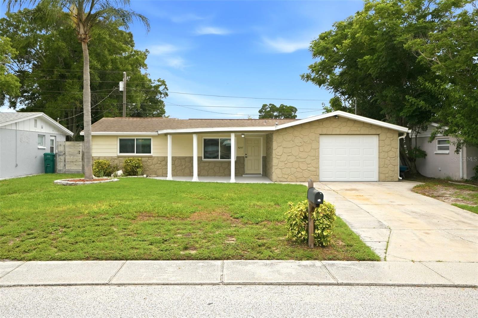 Lovely curb appeal with the unique covered front porch