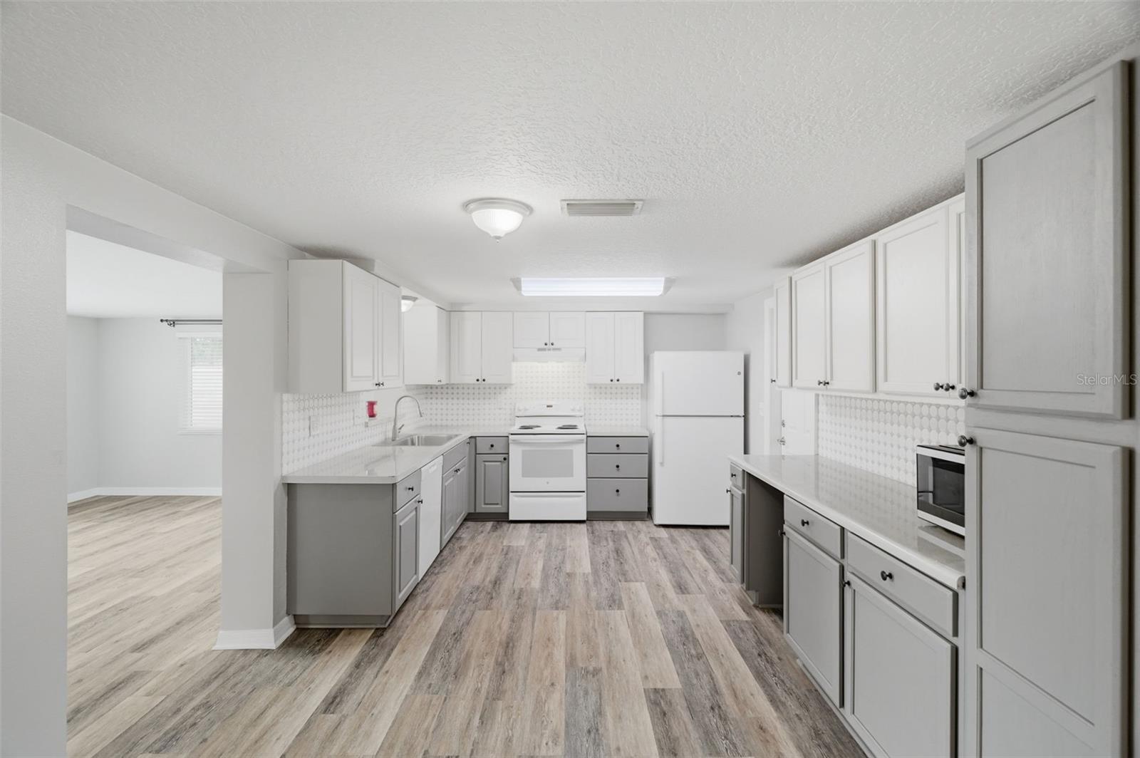 Nicely updated Kitchen with tons of cabinetry