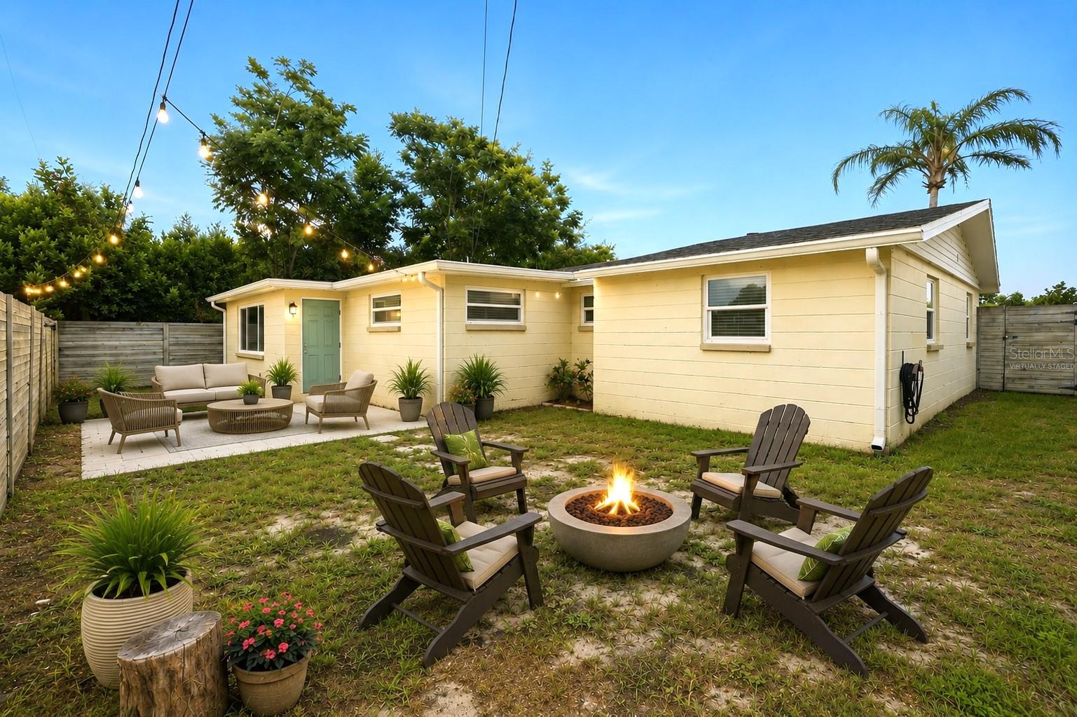 Virtually Staged Backyard