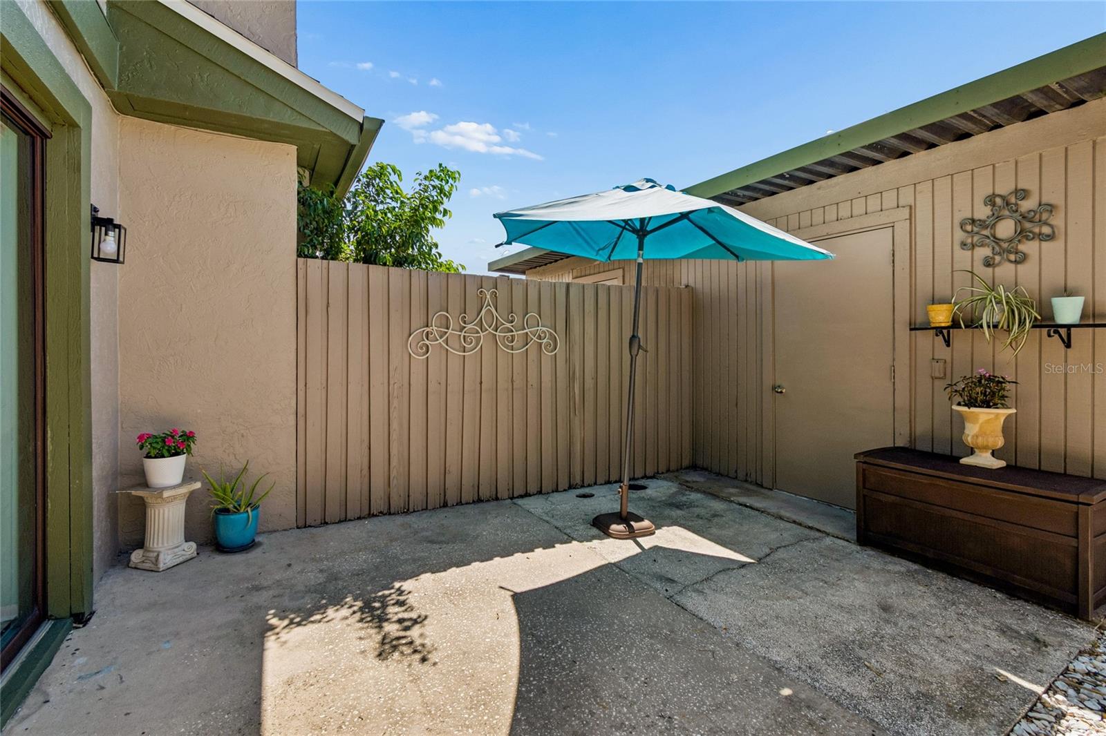 Patio seating area