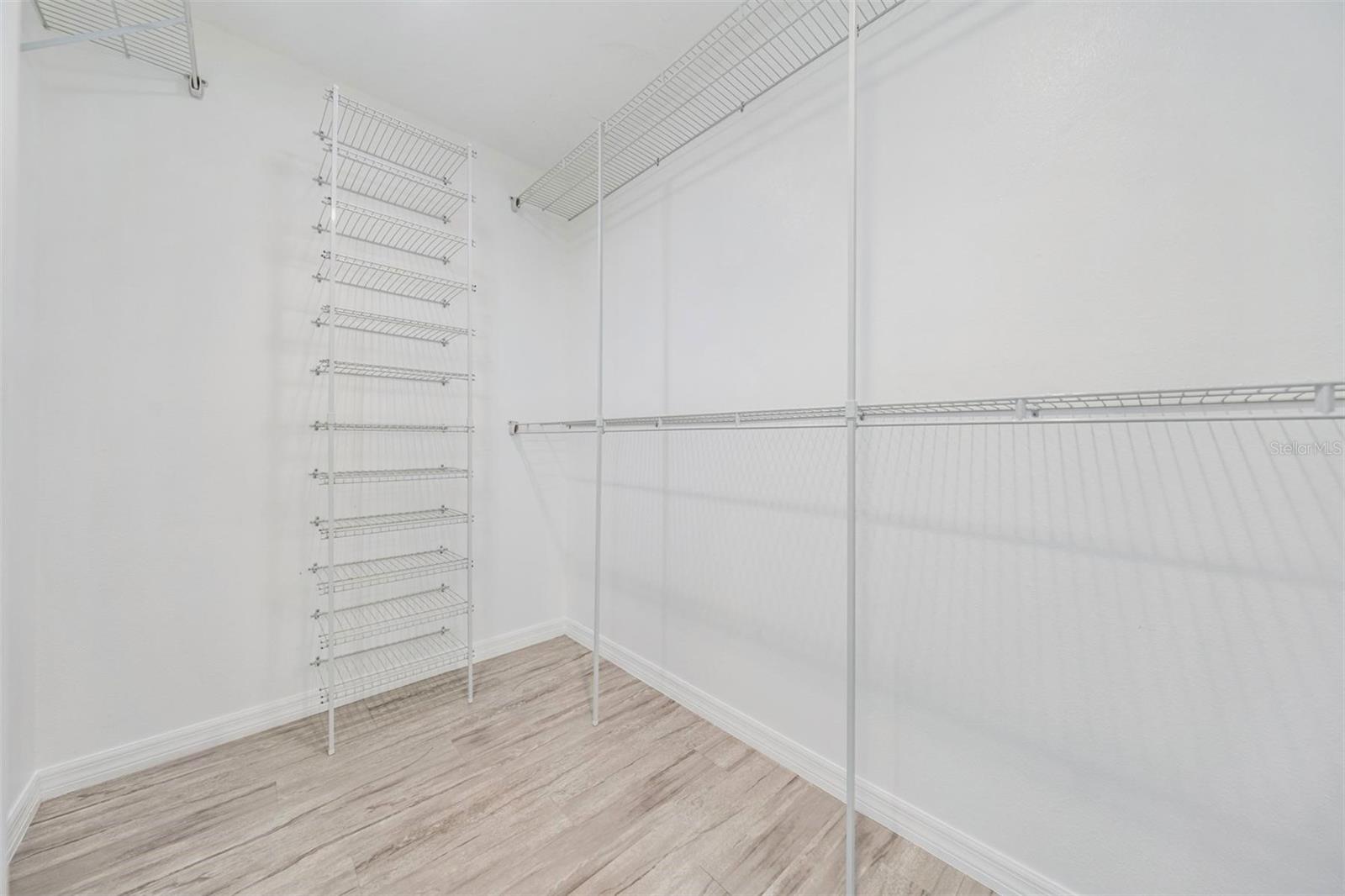 1 of 2 Large Walk-in Closets in Master