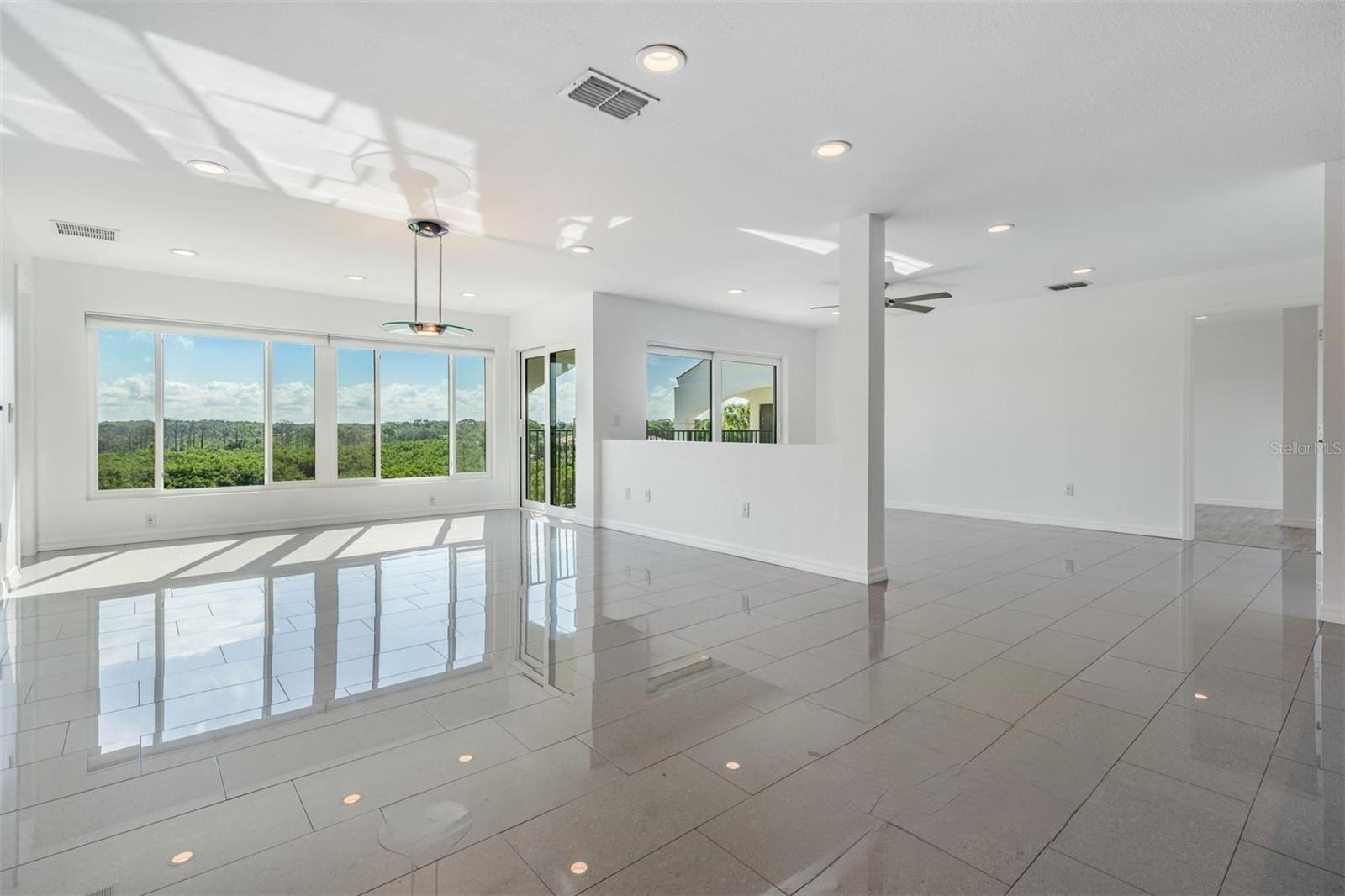 Expansive Family Room with Views