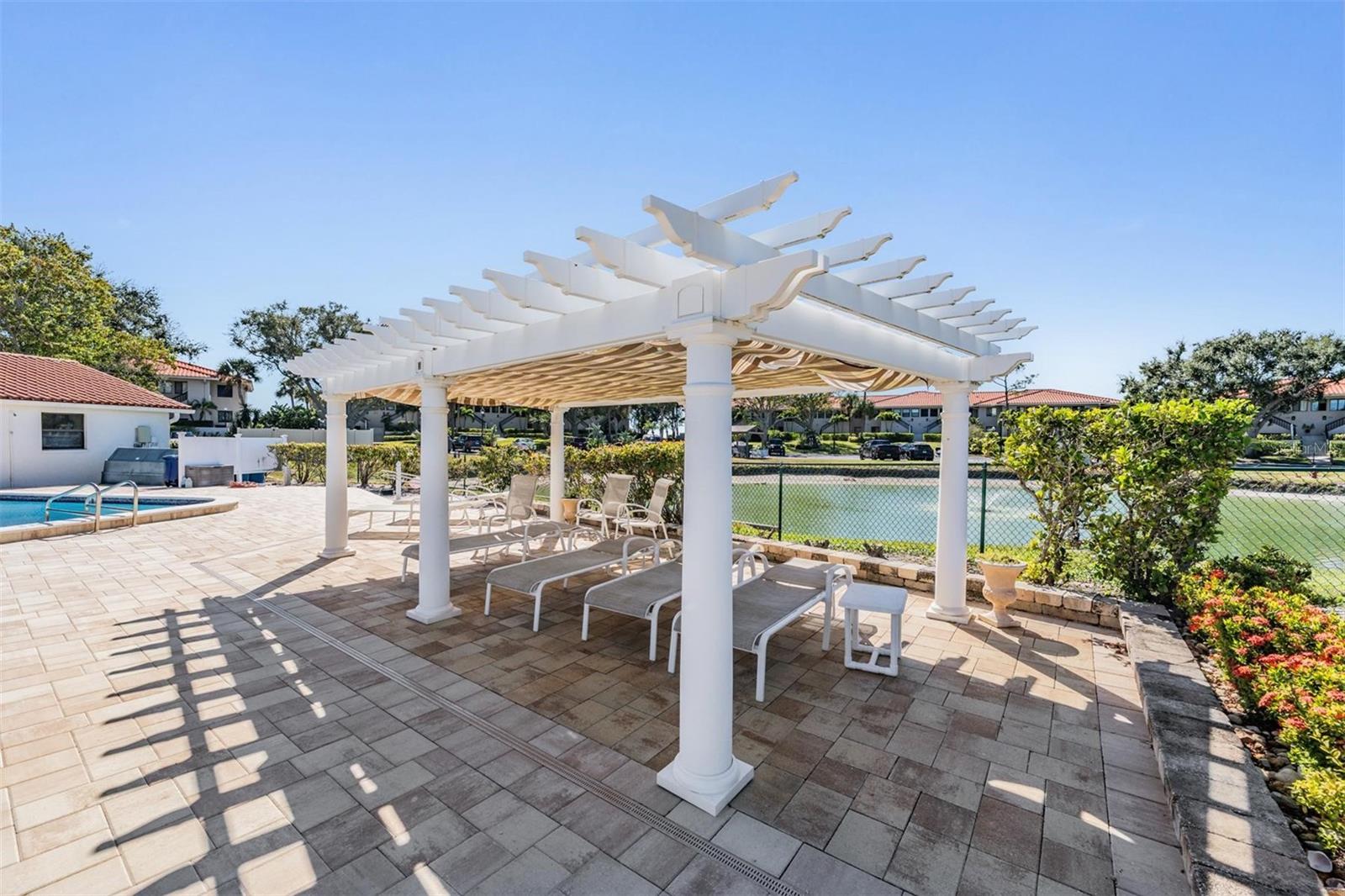Pool Gazebo to Cool Down