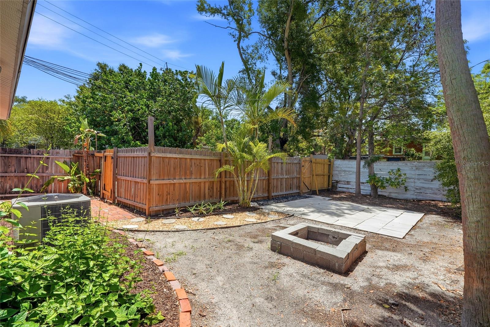 Spacious size yard: Just add your own turf or sod!