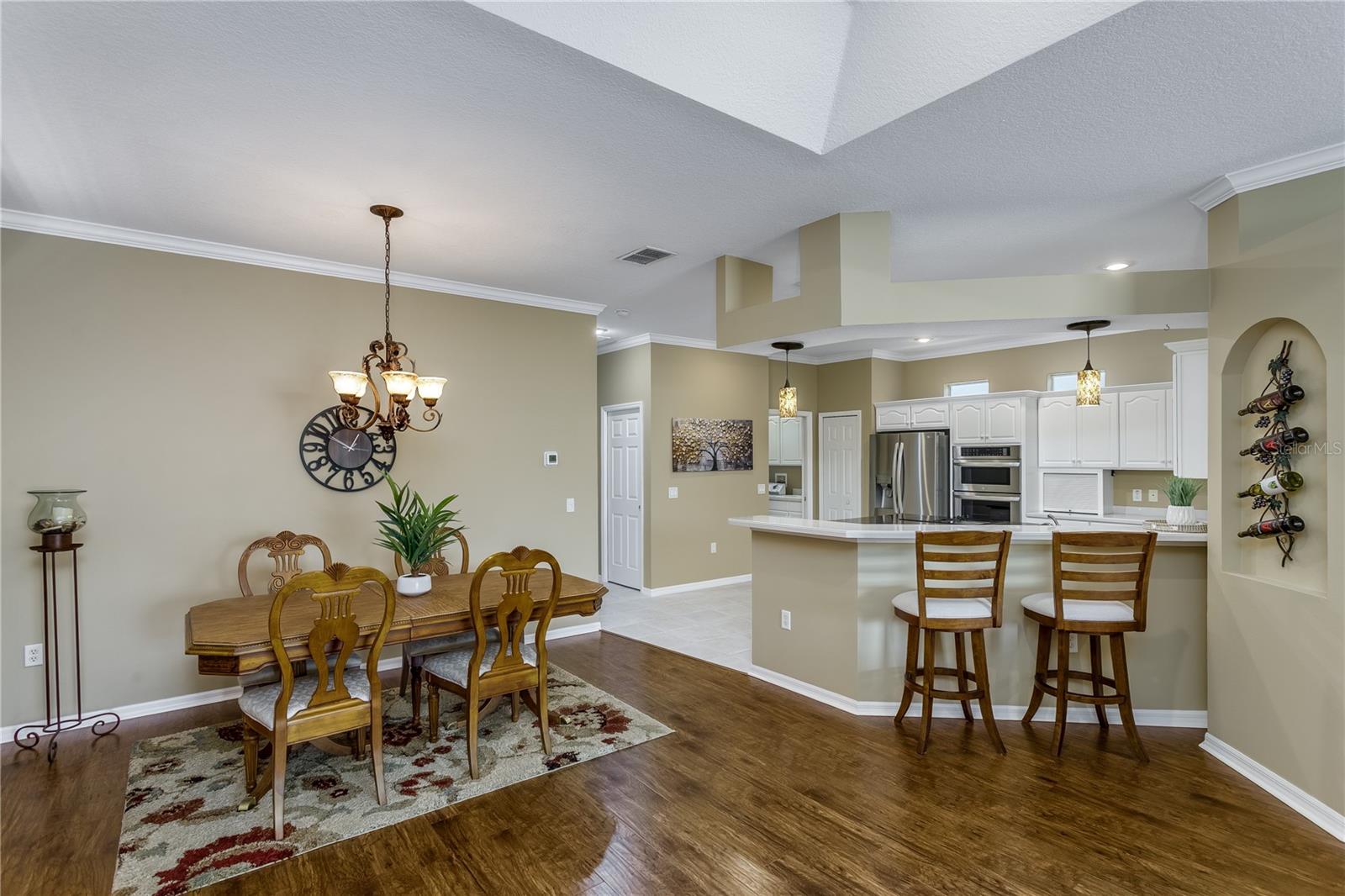Dining and kitchen