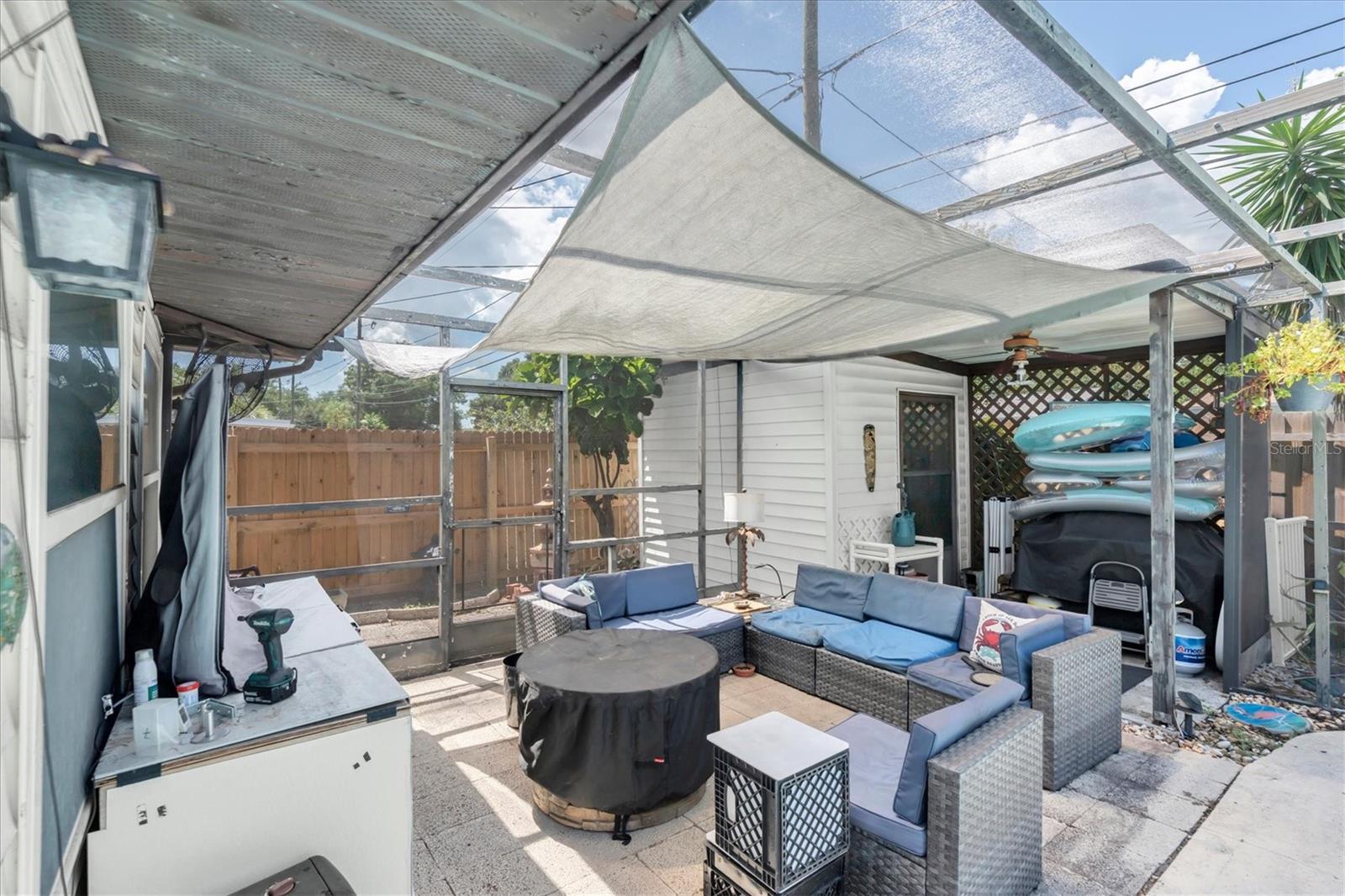 Outdoor sitting area