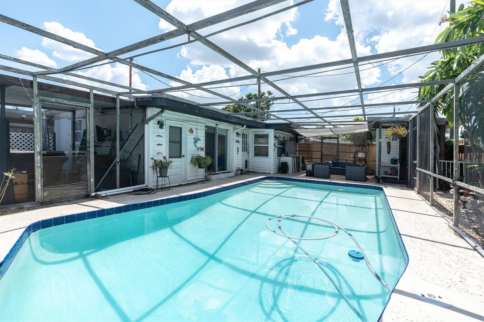 Screened in pool