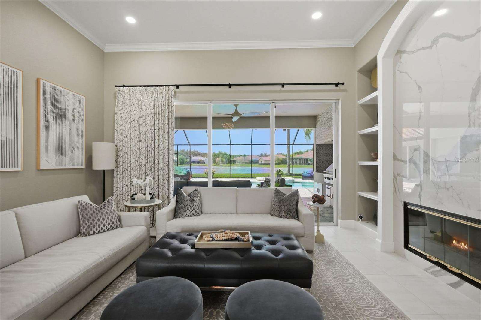 Upon entering the home you are greeted with the formal living area.