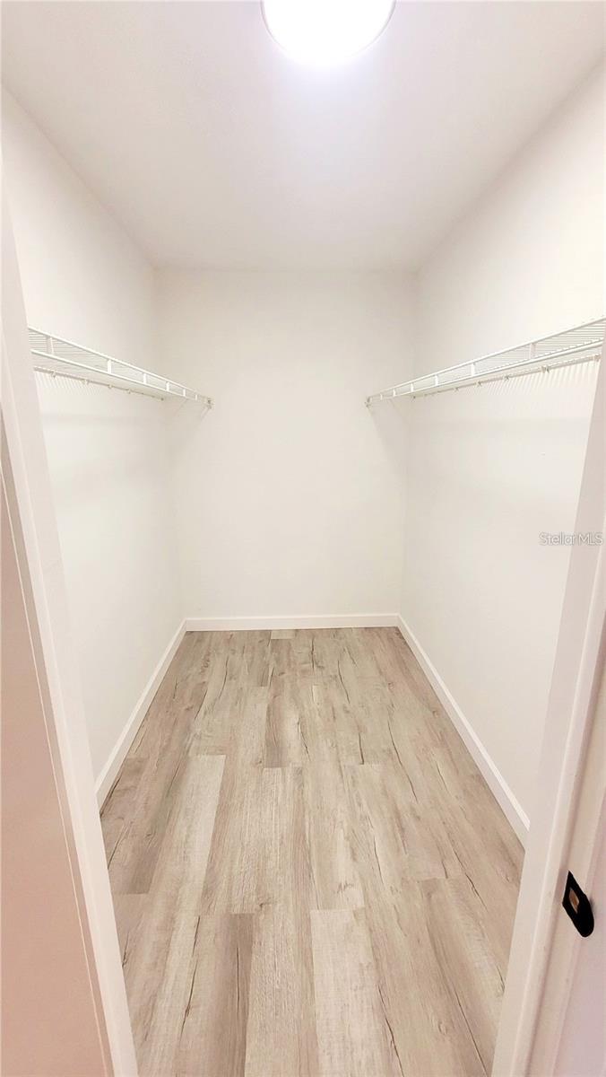 Walk-in closet master bedroom.