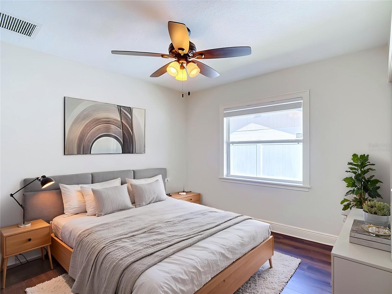 Virtually Staged 3rd bedroom