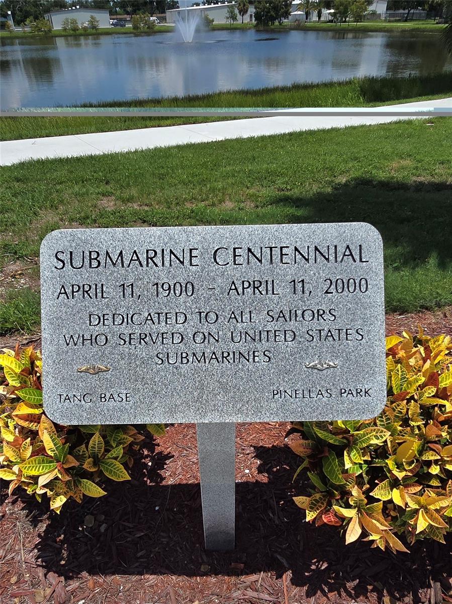 Submarine Centennial Memorial paying tribute to all the sailors who proudly served aboard  United States Submarines