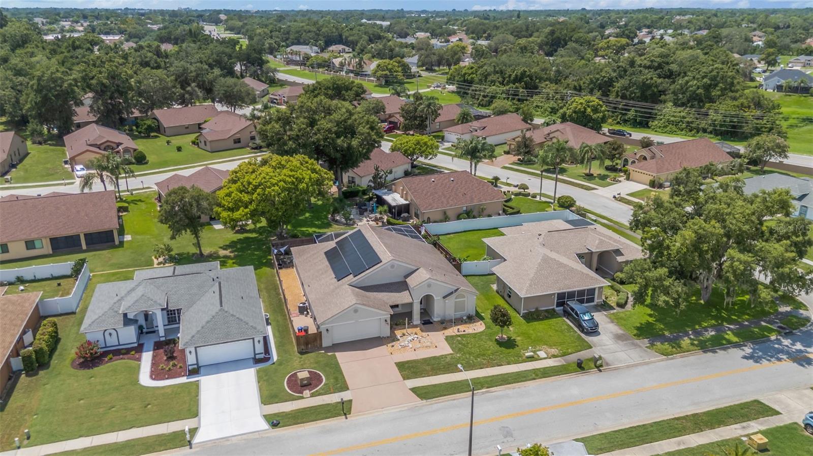 Aerial View of the home