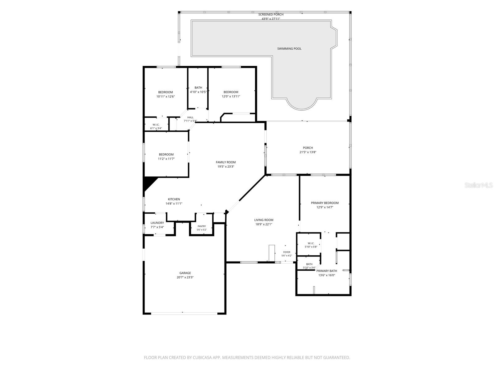 Floorplan with dimensions