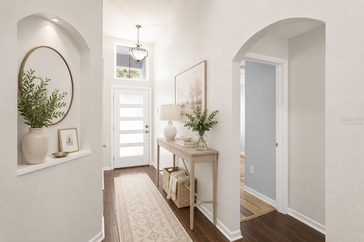 Virtually Staged Front Door - inside