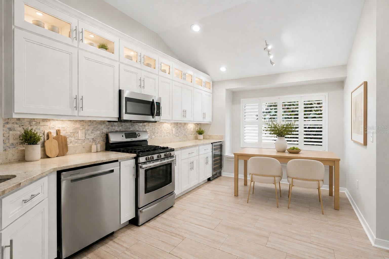 Virtually Staged Kitchen Breakfast Nook