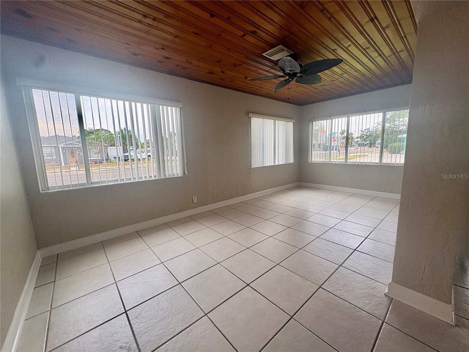 Open living / dining area