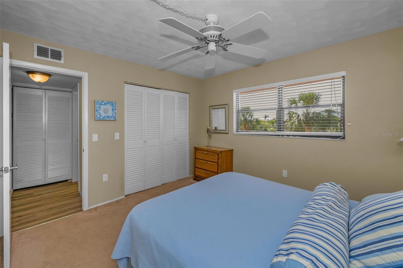 .. Guest Bedroom Shot #3... Linen Closet in Hallway on Left. Guest bathroom to Right of Linen Closet.