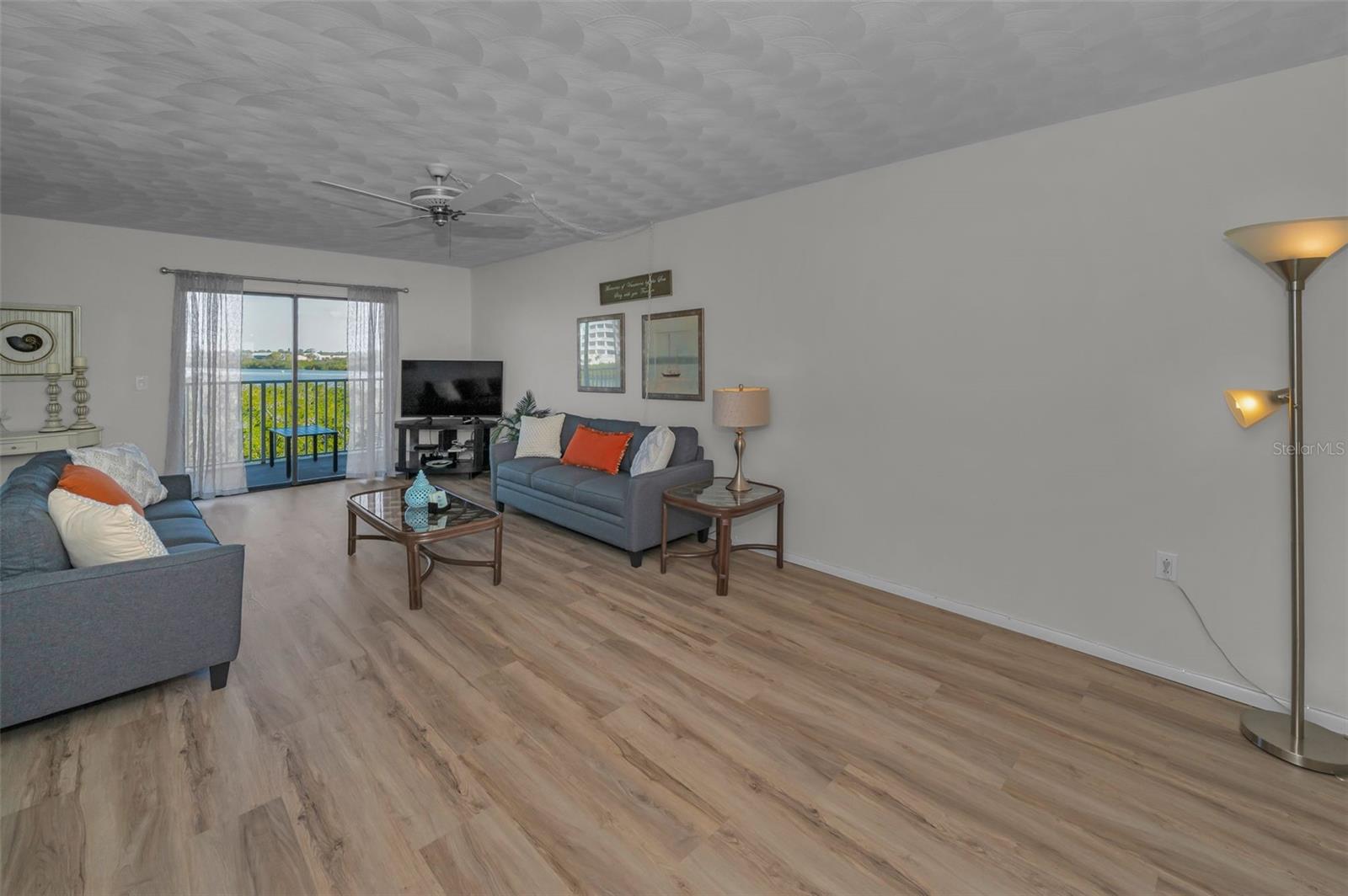 .. Living Room From Left Corner.. New Flooring - New AC - New Water Heater.