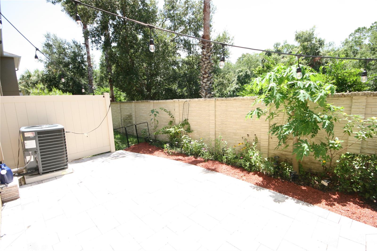 Paver patio outside