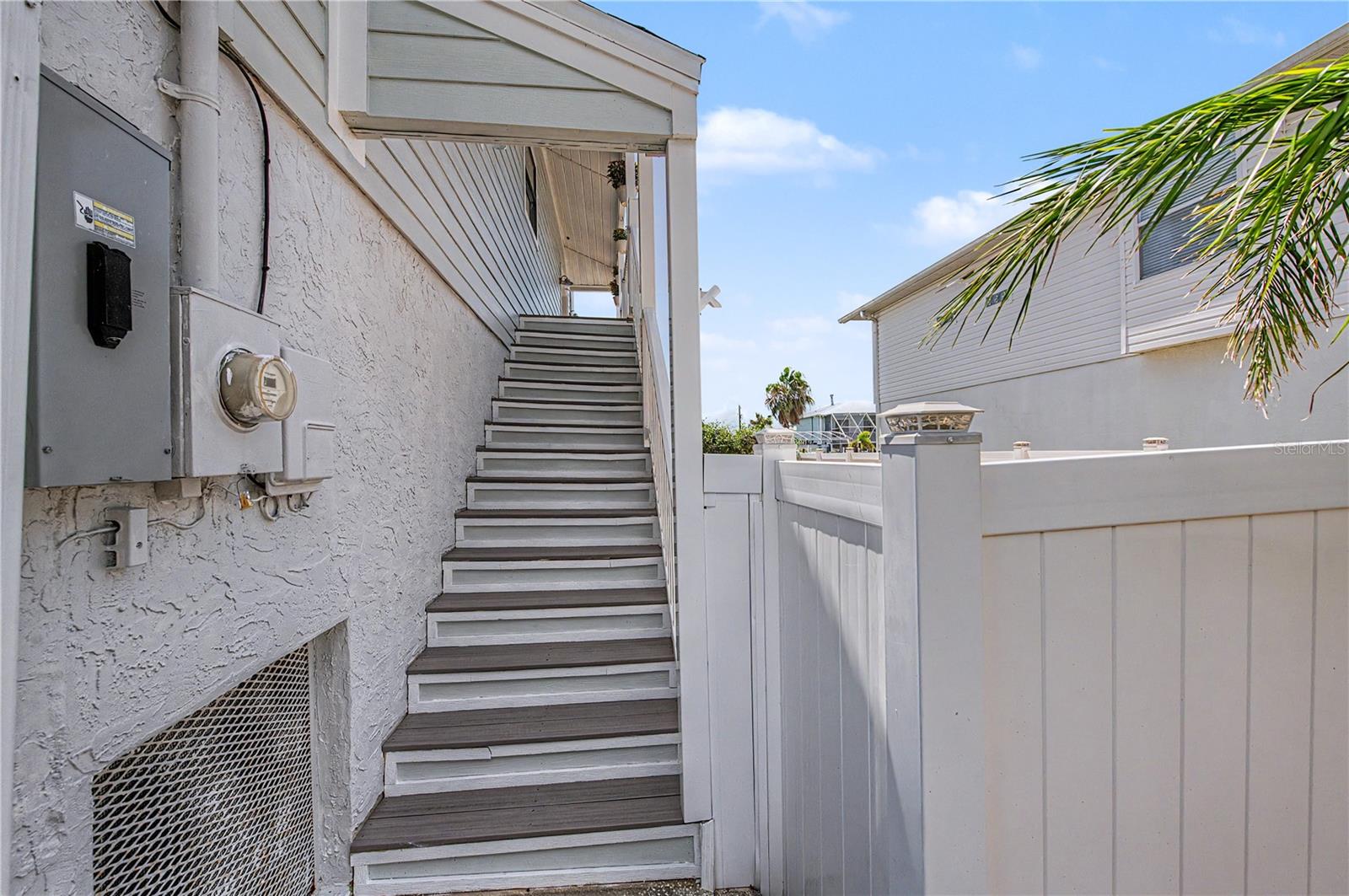 Steps leading up to the front door
