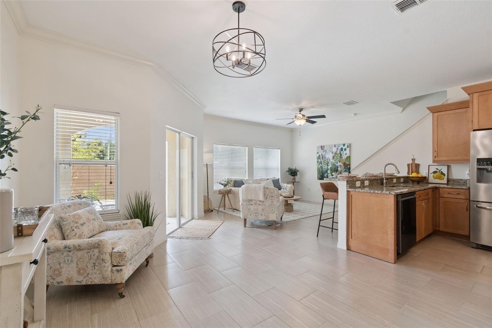 Bright open floor plan