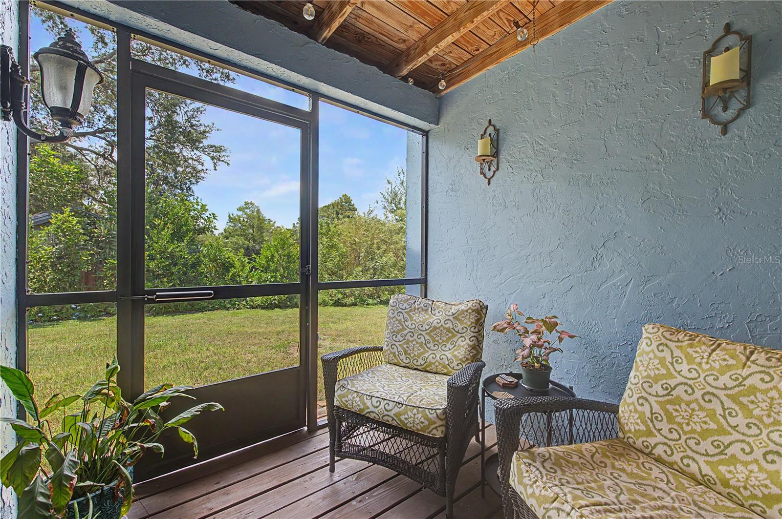 Screened lanai