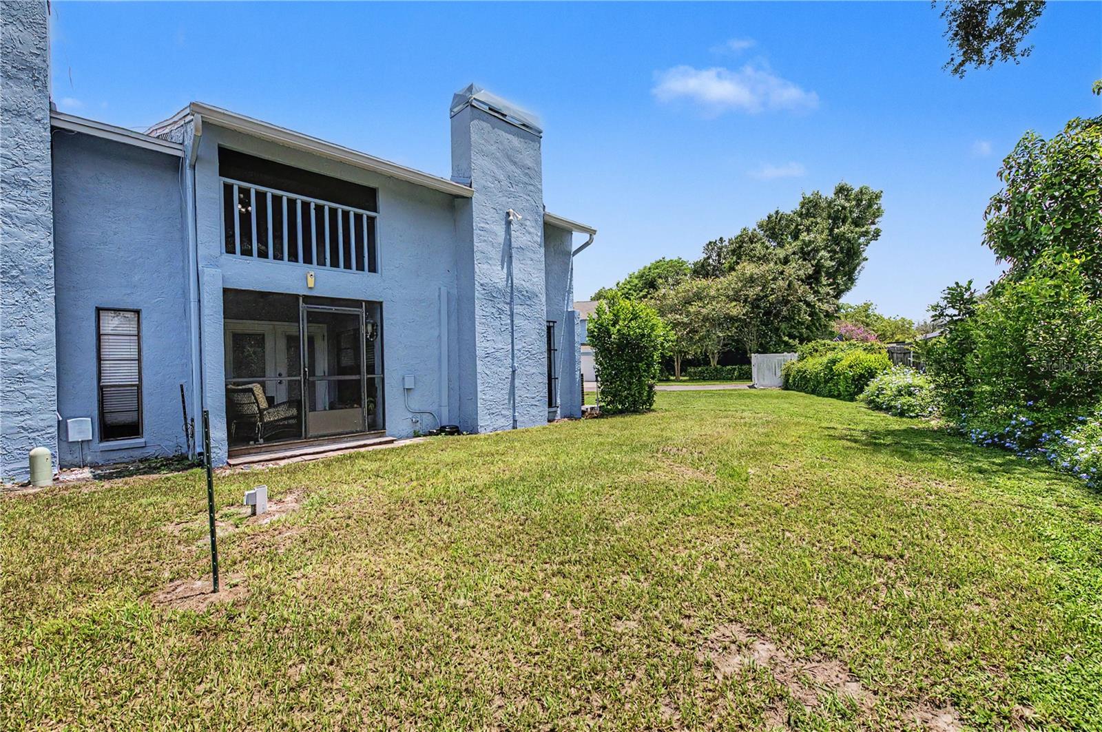Back of property