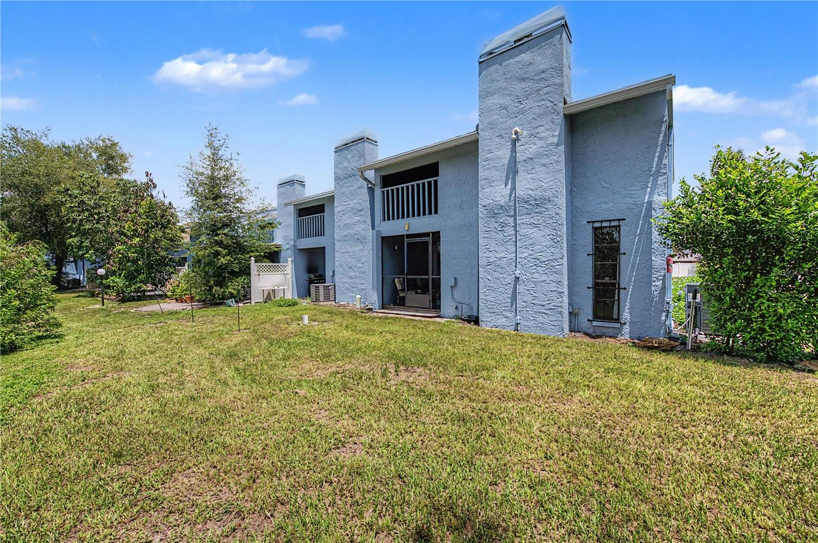Back of property