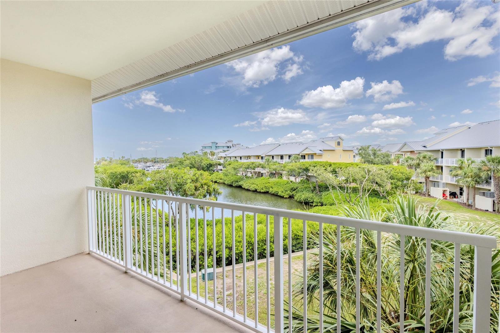 Primary Bedroom Private Balcony with Canal and Marina View