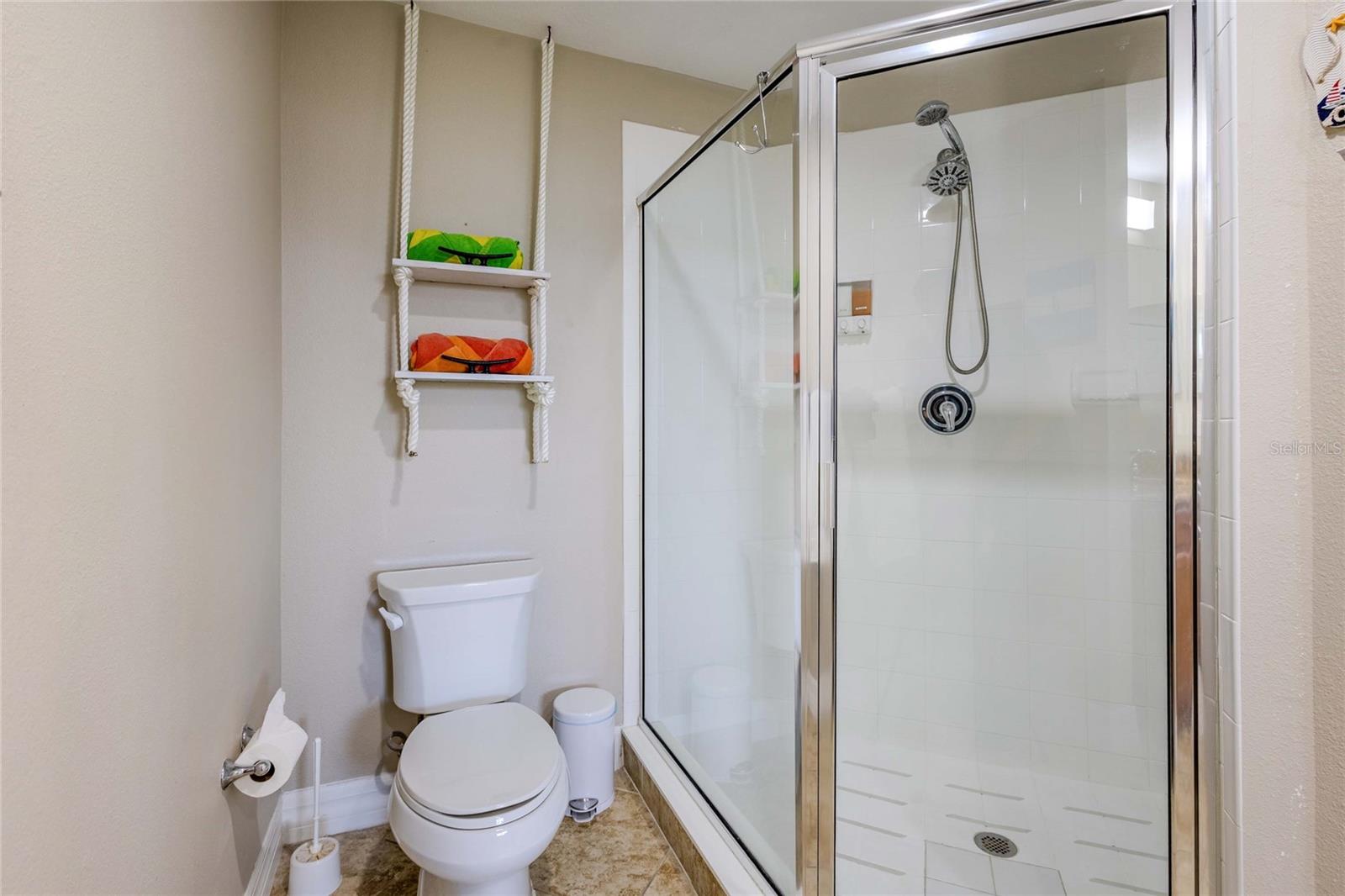 Primary Bathroom Toilet and Separate Shower