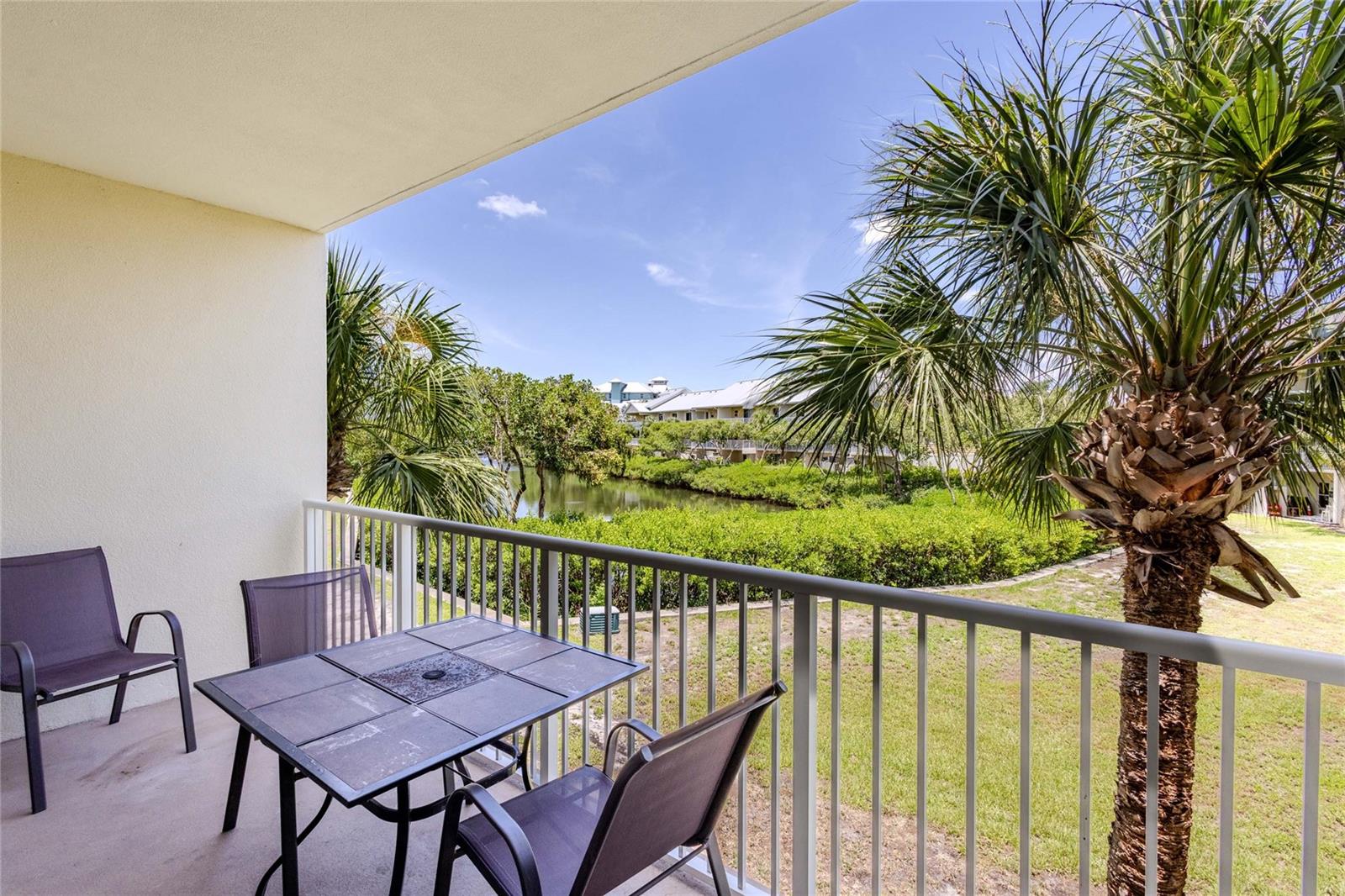 2nd Floor Great Room Balcony with Canal View