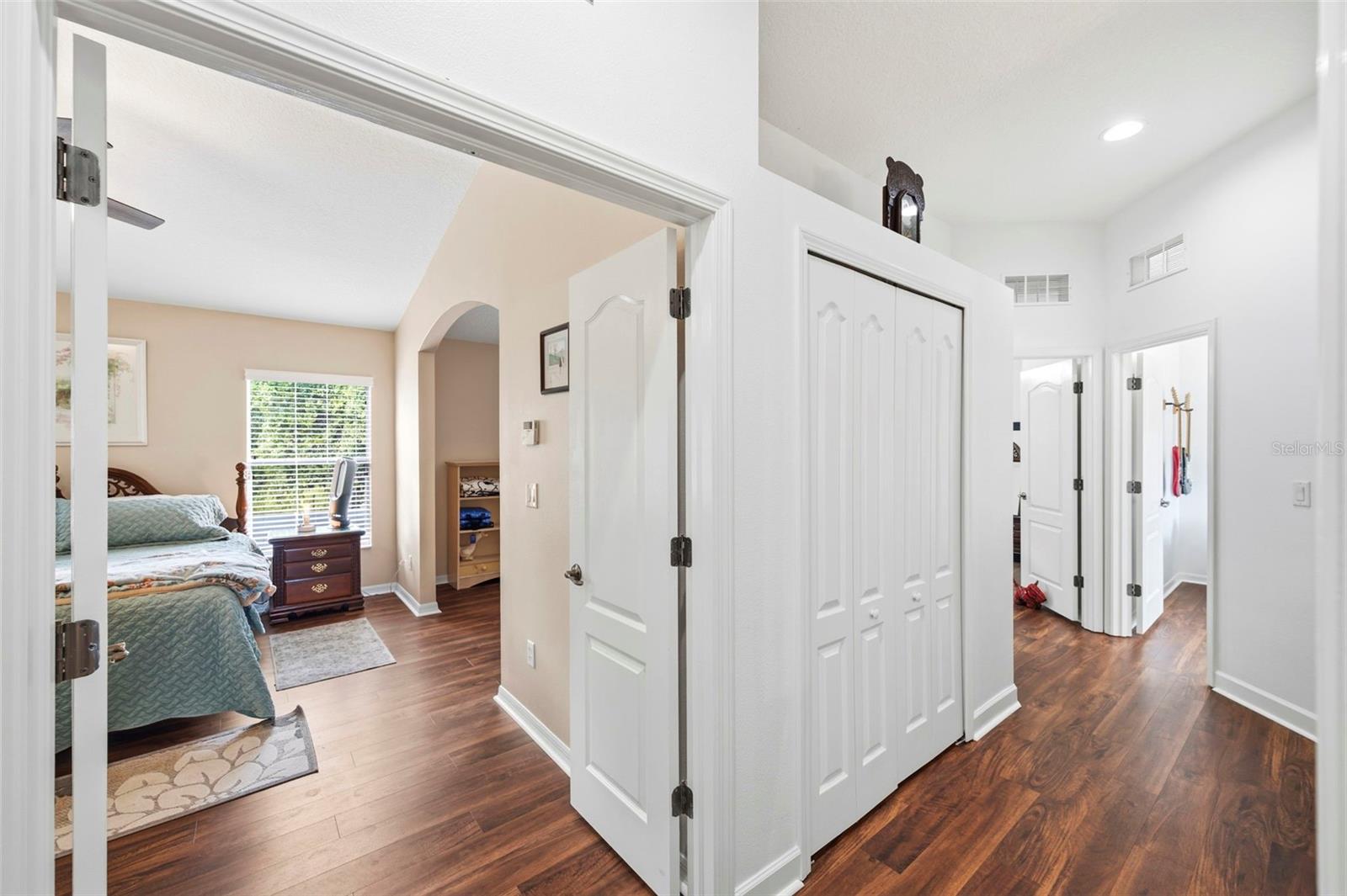 View into the Primary bedroom.