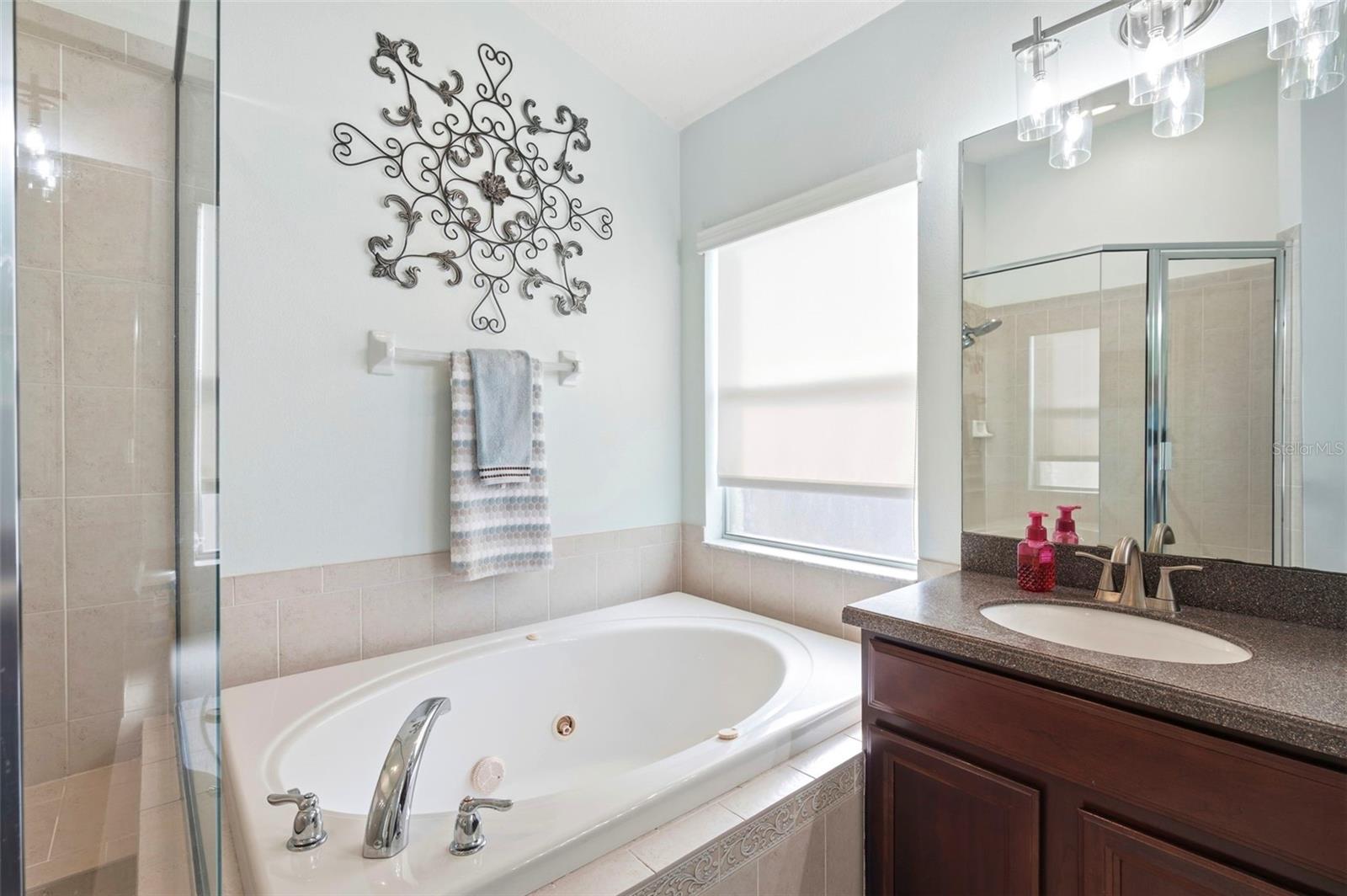 Another view of the primary bathroom.