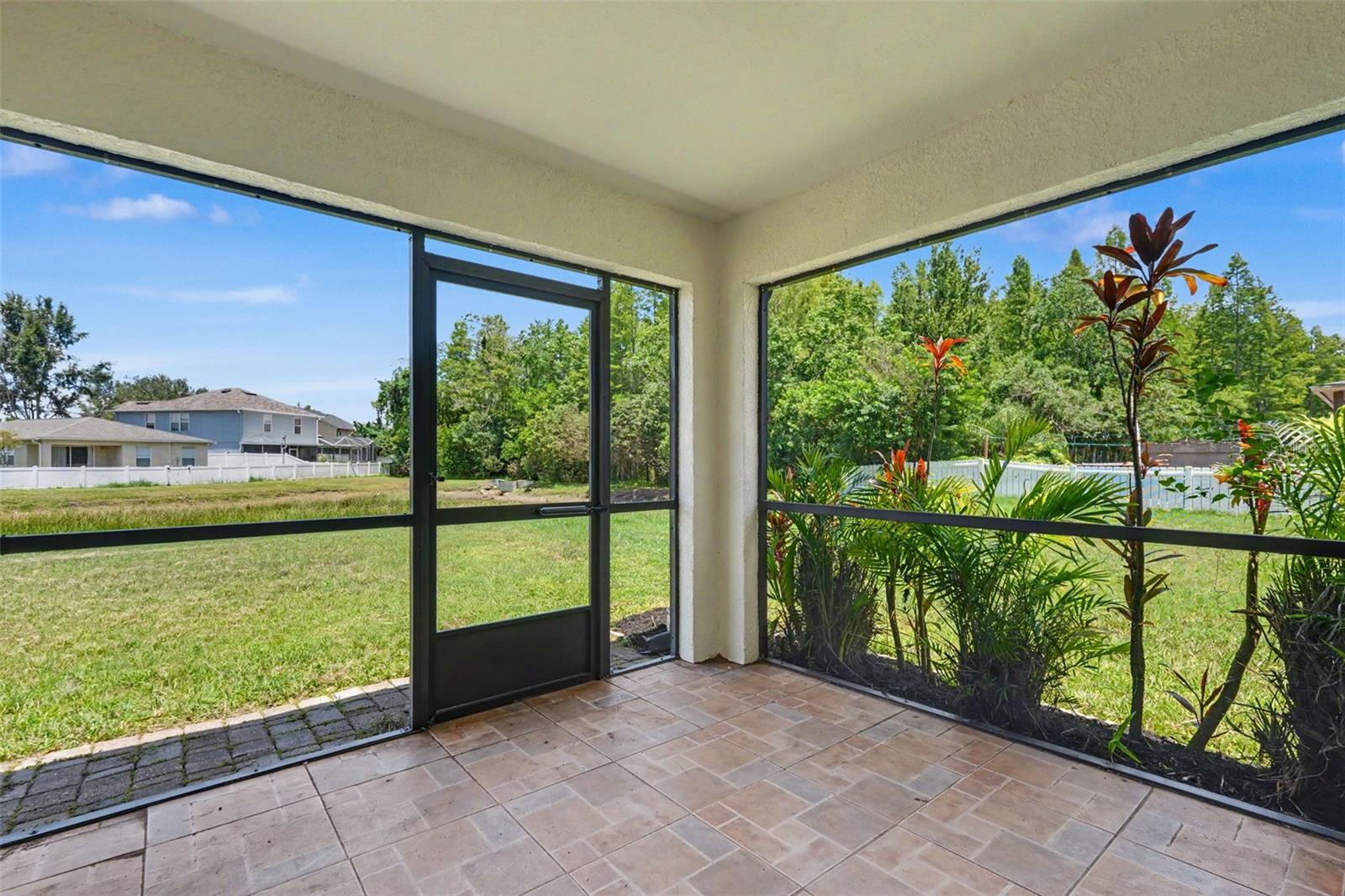 Screened in patio