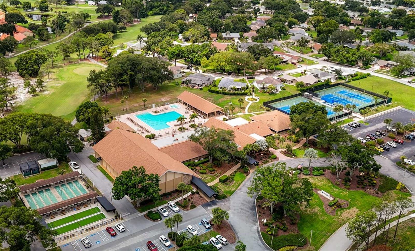 Main Clubhouse Pool, and Recreation Courts