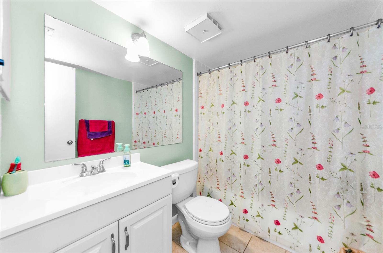 Hall bath with tub