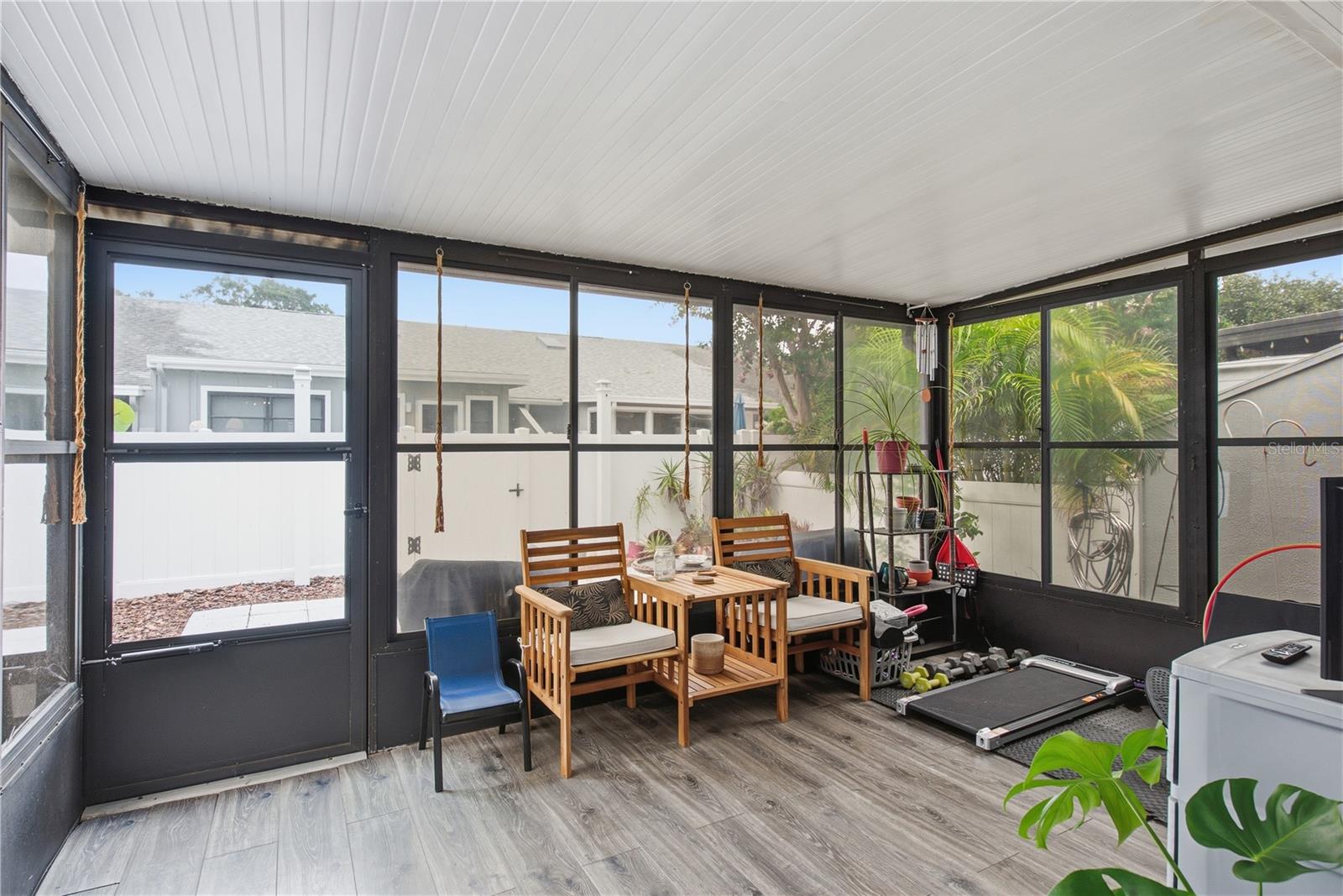 Florida Room with all weather vinyl windows.