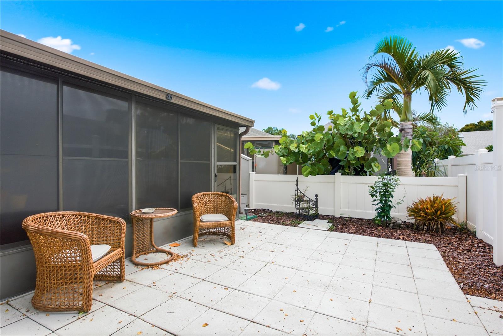Enjoy your own private fenced in yard!